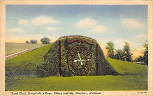 Edison Institue  Floral Clock Greenfield Village Dearborn MI 