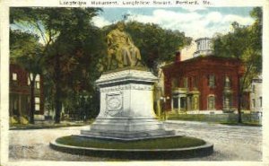 Longfellow Monument in Portland, Maine