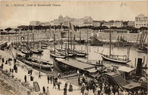 CPA ROYAN Port et Boulevard Thiers (667037)