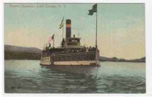 Steamer Sagamore Lake George New York 1910c postcard