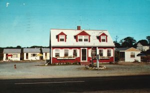 Vintage Postcard 1963 North Rye Beach Salty Breeze Inn Hotel New Hampshire N.H.