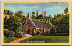 Glendale California, Wee Kirk of The Heather, Church, Memorial Park, Postcard