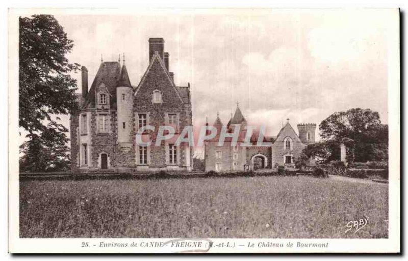 Old Postcard Envrons Cande Freigne Le Chateau de Bourmont