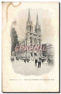 Old Postcard Marseille Church Of Reforms St. Vincent de Paul