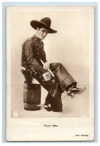 1920s Tom Mix Spur Six Shooter Actor Amag Real Photo Vintage Postcard P94 