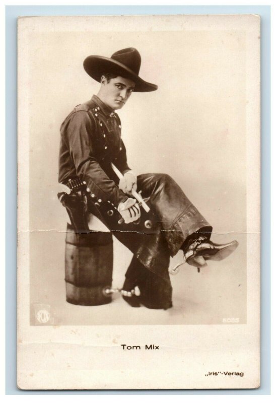 1920s Tom Mix Spur Six Shooter Actor Amag Real Photo Vintage Postcard P94