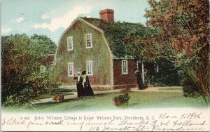 Betsy Williams Cottage Roger Williams Park Providence RI Rotograph Postcard H13