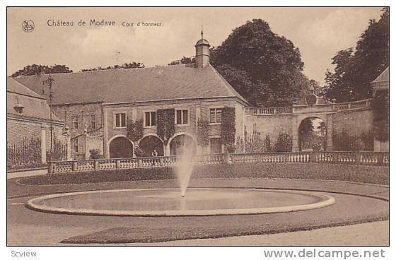 Cour d'Honneur, Chateau De Modave (Liege), Belgium, 1900-1910s