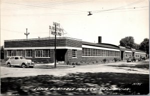 Real Photo Postcard Iowa Portable Mill Company in Oelwein, Iowa~2243