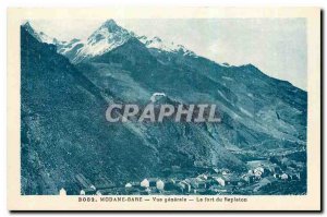 Old Postcard Modane Station General view Fort Replaton