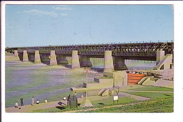 St Andrew's Dam and Lock, Winnipeg Manitoba, Cancel 1964