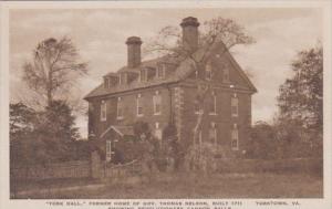 York Hall Former Home Of Governors Thomas Nelson Built 1711 Showing Revoluion...