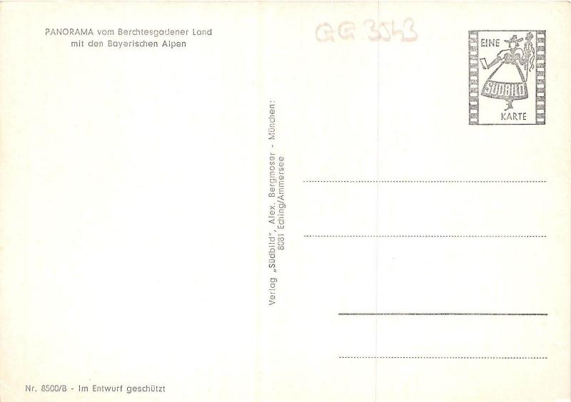 GG3543 panorama vom berchtesgadener land mit den bayerischen alpen map   germany