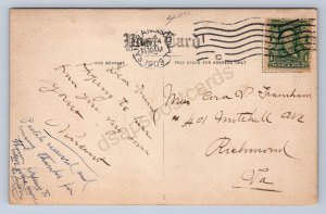 K8/ San Francisco California Postcard RPPC c1910 Cabins Creek Bridge 46