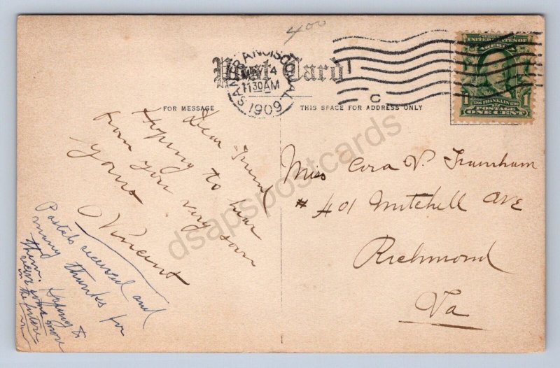 K8/ San Francisco California Postcard RPPC c1910 Cabins Creek Bridge 46