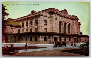 Denver Colorado~New Union Railroad Station~Granite & Terra Cotta~Vintage PC