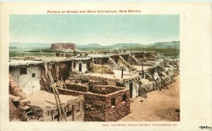 Pueblo Of Acoma And Mesa Encantada, New Mexico Vintage Postcard