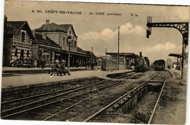 CPA AK CRÉPY-en-VALOIS - La Gare (211202)