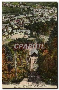 Old Postcard La Bourboule View from the top of the funicular