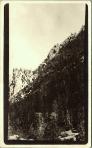 RPPC Mountain in Montana Real Photo Postcard