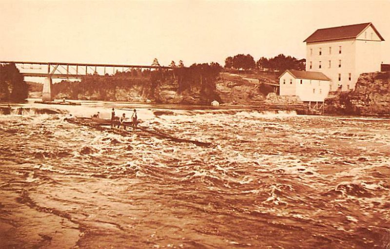 Hamilton Bennett Rafts Below The Dam - Wisconsin River, Wisconsin WI  