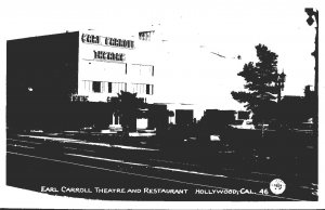 California Hollywood Earl Carroll Theatre and Restaurant Real Photo