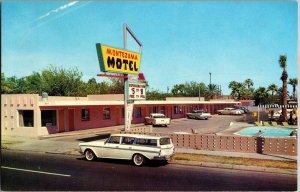 Montezuma Motel on Van Buren, Phoenix AZ Vintage Postcard J72
