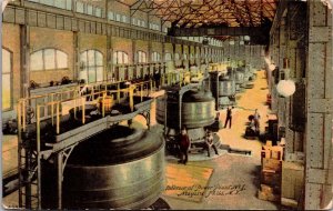 Postcard Interior of Power Plant No. 1 in Niagara Falls, New York