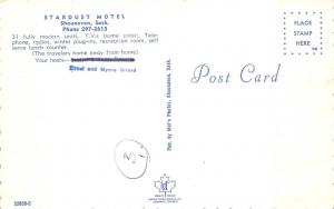 SHAUNAVON, Saskatchewan Canada  STARDUST MOTEL Roadside  c1960's Chrome Postcard