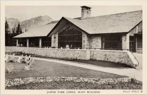Jasper Park Lodge Alberta AB Main Building Harry Rowed O'Neill Postcard G77