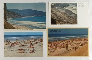 Blacks Beach Postcard Lot of 4 Nude Beach San Diego, California  #B