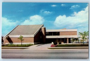 1960 Dayton Ohio Postcard Downtown Senior Citizens Center Wilkinson Street