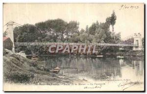 Old Postcard St Maur Des Fosses Banks of the Marne Gateway