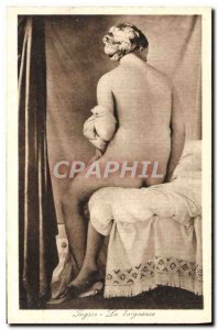 Old Postcard Ingres The Bather