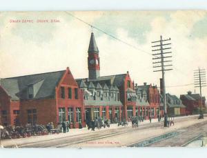 Divided-Back UNION DEPOT TRAIN STATION Ogden Utah UT HM6835