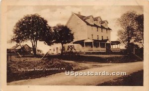 Valley Farm House - Fosterdale, New York NY Postcard