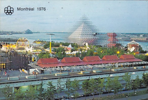 Canada Aerial View of La Ronde Montreal