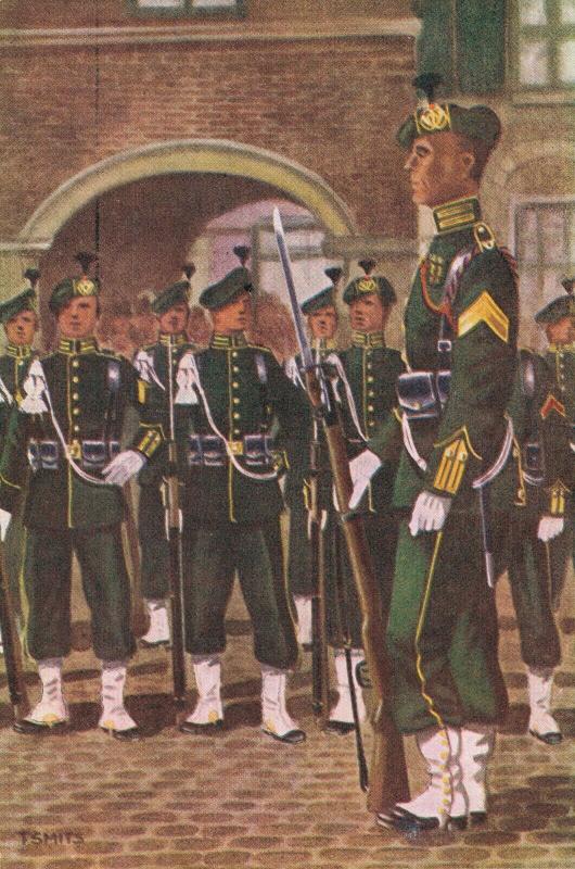 Military postcard Garderegiment Jagers Ceremoniële tenue 02.14