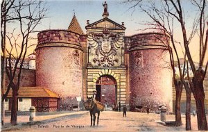 Puerta de Visagra Toledo Spain Writing on back 