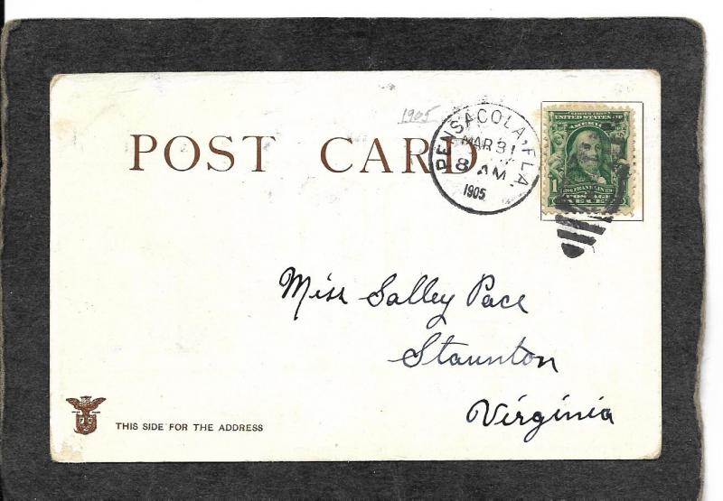 Florida-Large Letter Franz Held antique postcard 1905