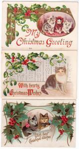 3 - Christmas Cards, Cats