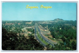 Eugene Oregon OR Postcard From Heights Looking North University Of Oregon c1960s