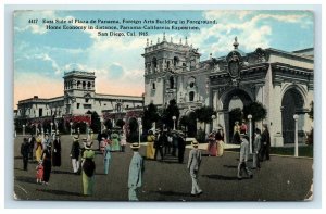 1915 San Diego CA Panama California Expo Plaza East Side Postcard