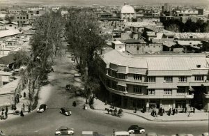 iran persia, TEHRAN TEHERAN, Street Scene (1956) RPPC Postcard