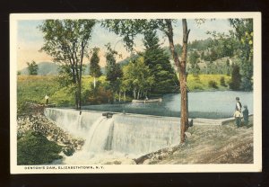 Elizabethtown, New York/NY Postcard, Denton's Dam