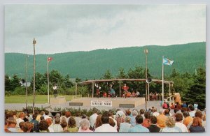 Postcard Cape Breton Nova Scotia Gaelic Mod Stage 1960s Chrome View
