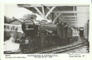 Trains Postcard - Cumbria - Ravenglass & Eskdale Railway - River Mite  2274