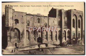 Postcard Old Avignon Palais Des Papes Facade Principalepartie palace batie un...