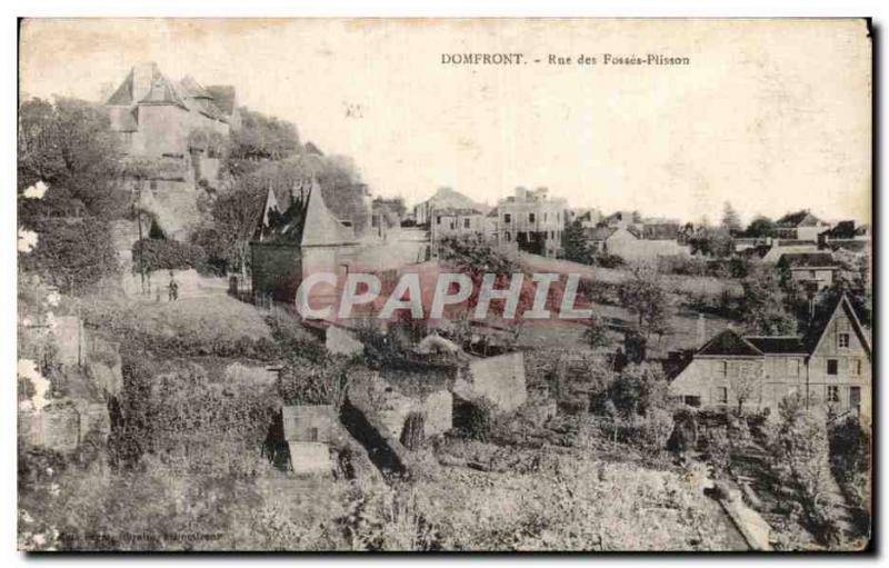 Old Postcard Domfront Rue des Fosses Plisson