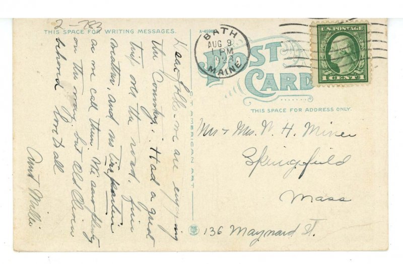 ME - Bath. Public Library   (postal ink)